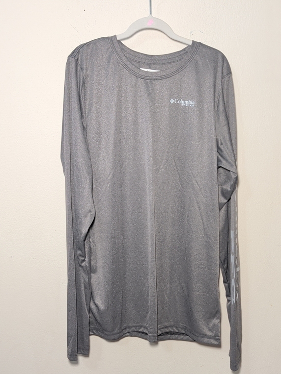 Columbia Other - Columbia Boys' PFG Terminal Tackle Long Sleeve Shirt Gray White Fishing Size XL